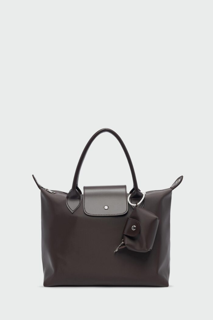 Nylo Charmlı El ve Omuz Tote Çanta - Görsel 1