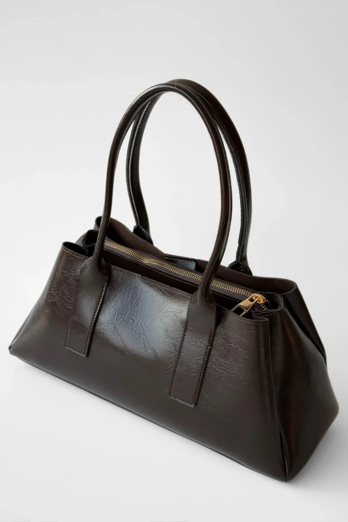 Monica Kadın Kahverengi El ve Omuz Çantası - Görsel 3