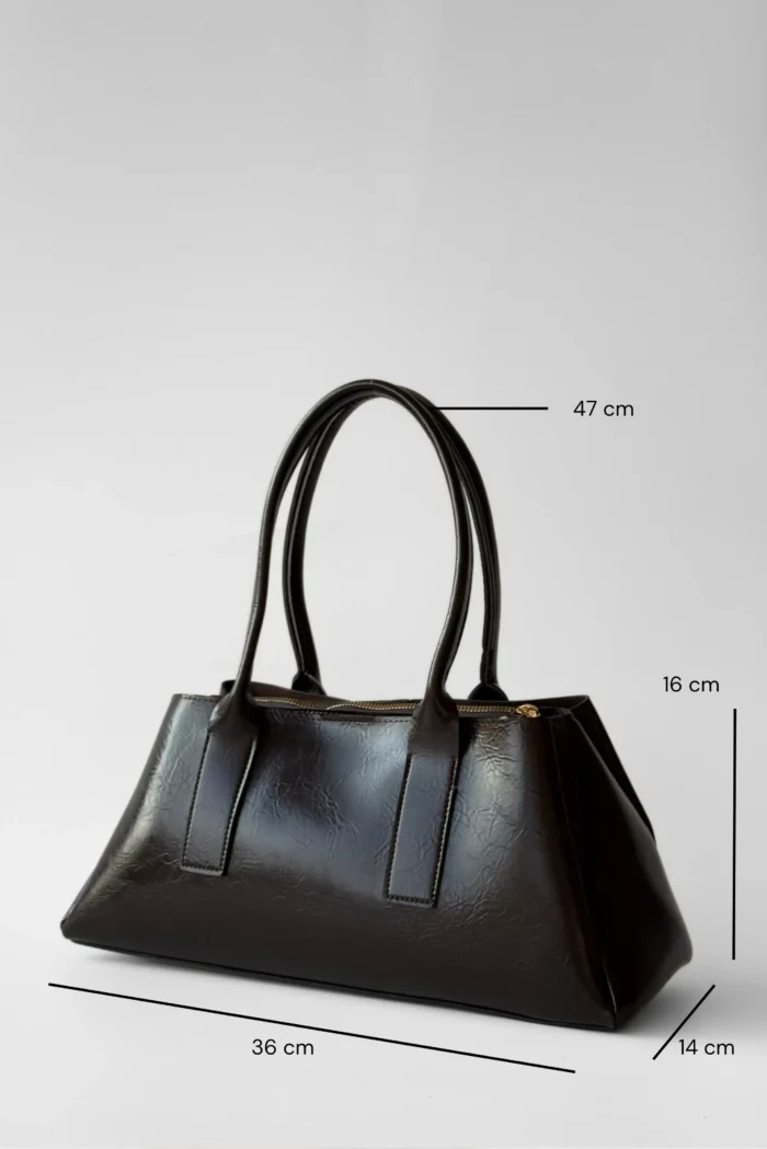 Monica Kadın Kahverengi El ve Omuz Çantası - Görsel 4