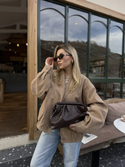 Örgü Detaylı Clutch El,Omuz ve Çapraz Çanta - Görsel 2