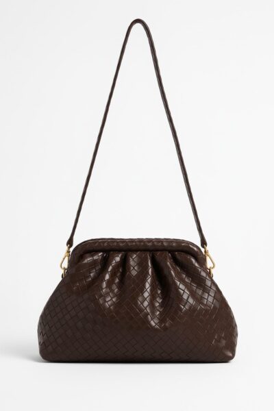 Örgü Detaylı Clutch El,Omuz ve Çapraz Çanta - Görsel 3