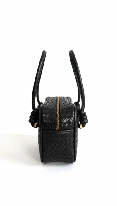 Botte Örgü Desenli El ve Omuz Çantası - Görsel 4