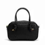 Botte Örgü Desenli El ve Omuz Çantası