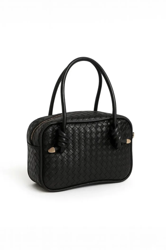 Botte Örgü Desenli El ve Omuz Çantası - Görsel 3